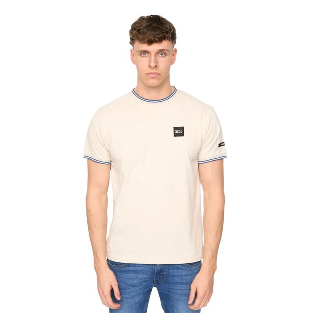 Duck and Cover Mens Wrentham Cotton T-Shirt / Stone